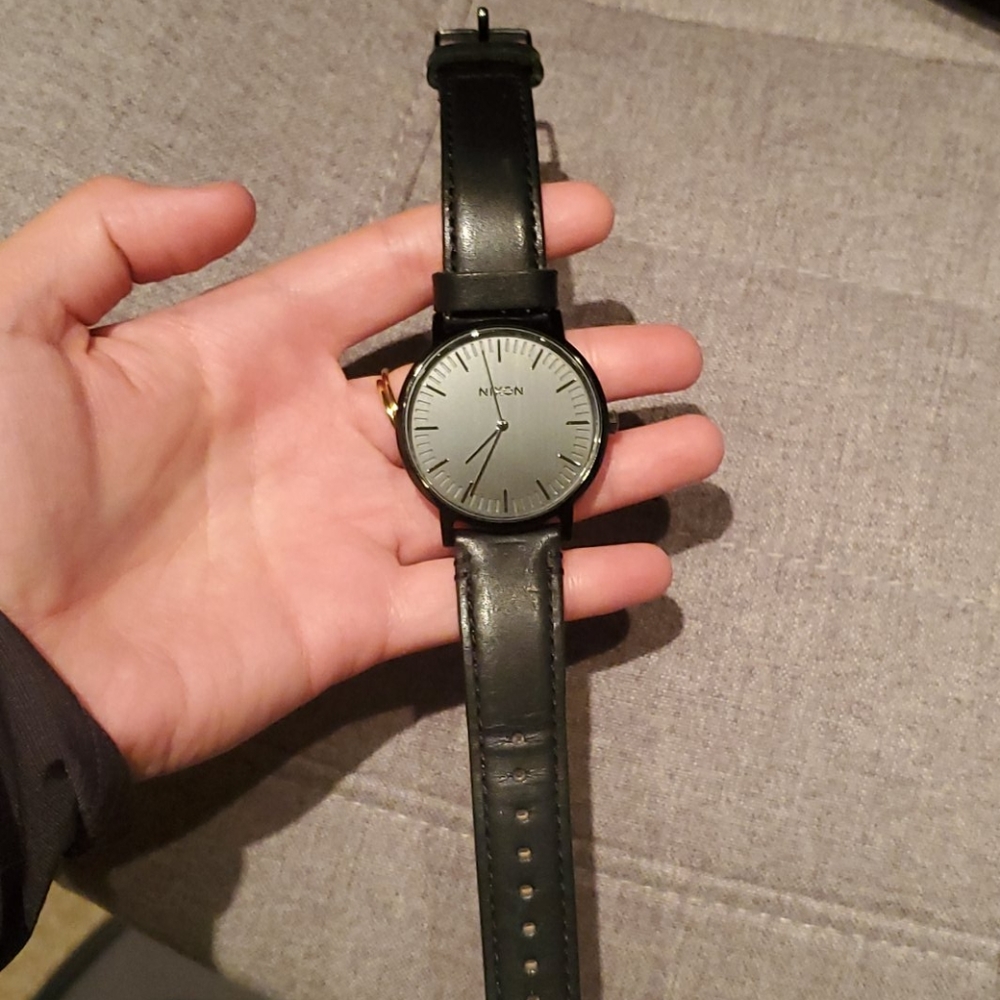 Beautiful Triple Black Women's Nixon Watch Worn 1